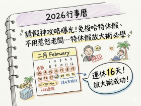 2026行事曆請假神攻略曝光，你年資「特休假」夠用嗎：免梭哈手上的假照爽休！特休假勞基法怎麼算必看